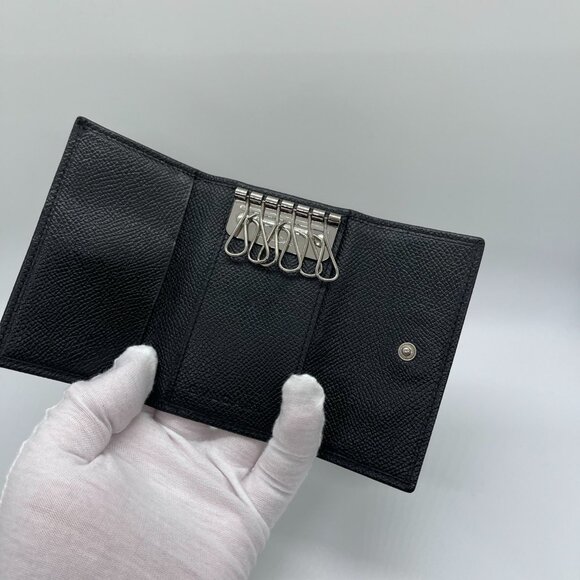 Bvlgari excellent condition authentic Key Case Black ring Made in Italy Bulgari - Picture 9 of 14